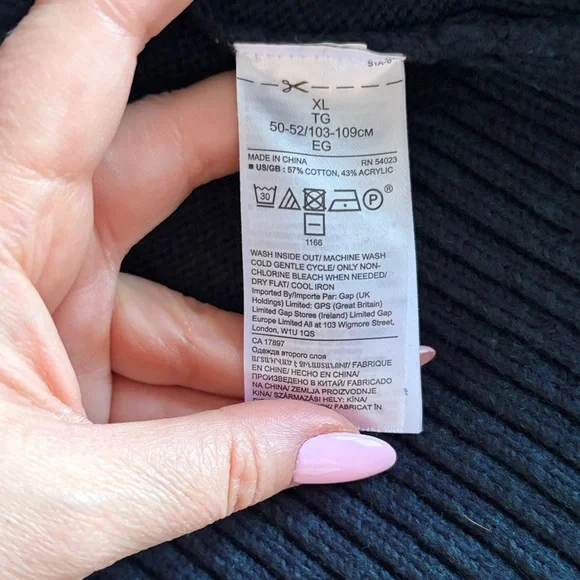 Navy Blue Banana Republic Knit Sweater Dress - XL - Picture 6 of 6